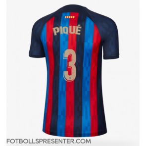 Barcelona Gerard Pique #3 Hemma Matchtröja Dam 2022-23 Kortärmad